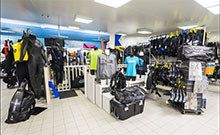 Visite virtuelle magasin de plongée geneve